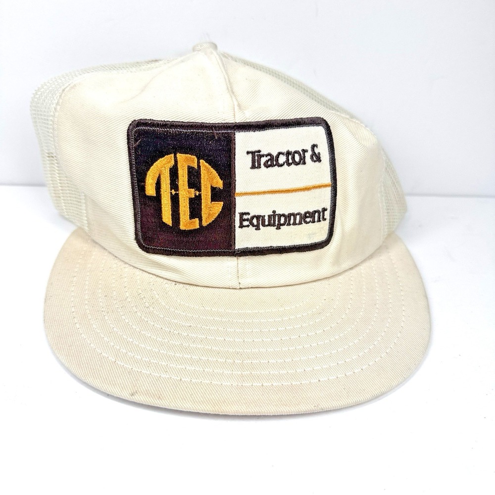 Vintage TEC‎ Tractor & Equipment Louisville Mesh Snapback Trucker Hat USA